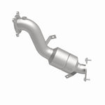 MagnaFlow 551573 carb direct-fit catalytic converter, side view of the turntable spin