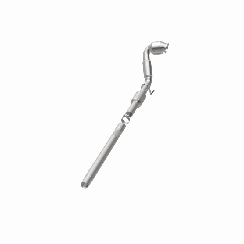 MagnaFlow 52392 oem grade direct-fit catalytic converter, opposite rear three-quarter view of the turntable spin