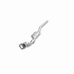 MagnaFlow 24313 hm grade direct-fit catalytic converter, opposite front three-quarter view of the turntable spin