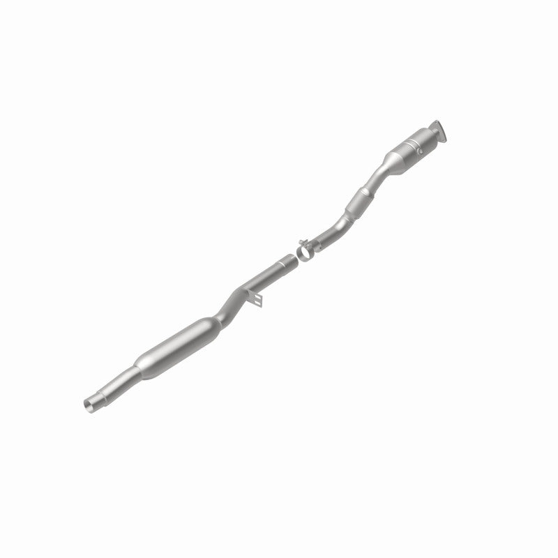 MagnaFlow 52132 oem grade direct-fit catalytic converter, rear view of the turntable spin
