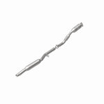 MagnaFlow 52132 oem grade direct-fit catalytic converter, rear view of the turntable spin