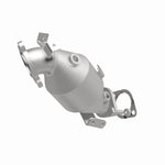 MagnaFlow 49251 oem grade direct-fit catalytic converter, front three-quarter view of the turntable spin