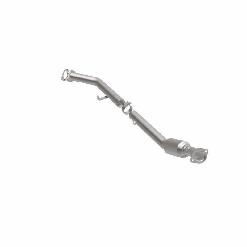 MagnaFlow 4561030 carb direct-fit catalytic converter, front three-quarter view of the turntable spin