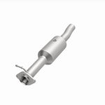 MagnaFlow 280434 oem grade direct-fit catalytic converter, opposite front three-quarter view of the turntable spin