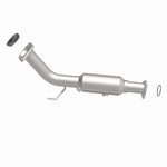 MagnaFlow 5461142 carb direct-fit catalytic converter, side view of the turntable spin