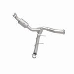 MagnaFlow 5551139 carb direct-fit catalytic converter, side view of the turntable spin