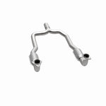 MagnaFlow 337487 carb direct-fit catalytic converter, opposite side view of the turntable spin