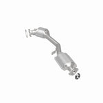 MagnaFlow 49490 oem grade direct-fit catalytic converter, rear three-quarter view of the turntable spin