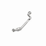 MagnaFlow 49731 oem grade direct-fit catalytic converter, opposite front three-quarter view of the turntable spin