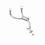 MagnaFlow 23868 epa direct-fit catalytic converter, rear three-quarter view of the turntable spin