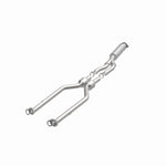 MagnaFlow 51508 oem grade direct-fit catalytic converter, opposite front three-quarter view of the turntable spin