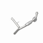 MagnaFlow 93665 hm grade direct-fit catalytic converter, rear view of the turntable spin