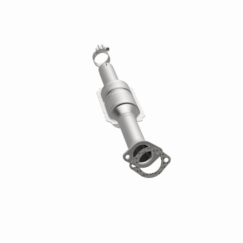 MagnaFlow 49151 oem grade direct-fit catalytic converter, opposite side view of the turntable spin