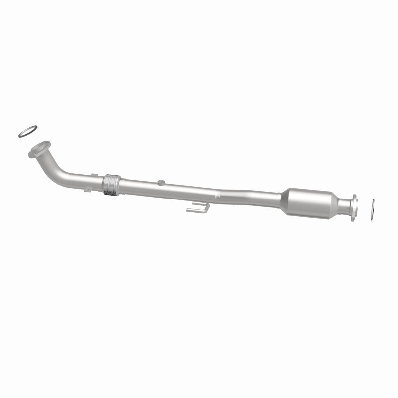 MagnaFlow 5571435 carb direct-fit catalytic converter, side view of the turntable spin