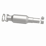 MagnaFlow 5571146 carb direct-fit catalytic converter, side view of the turntable spin