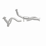 MagnaFlow 49686 oem grade direct-fit catalytic converter, side view of the turntable spin
