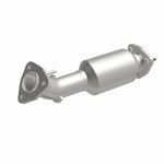 MagnaFlow 52452 oem grade direct-fit catalytic converter, front three-quarter view of the turntable spin