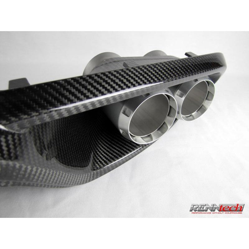 RennTech Carbon Aero Diffuser For Mercedes-Benz W204 C63 AMG - AutoTalent