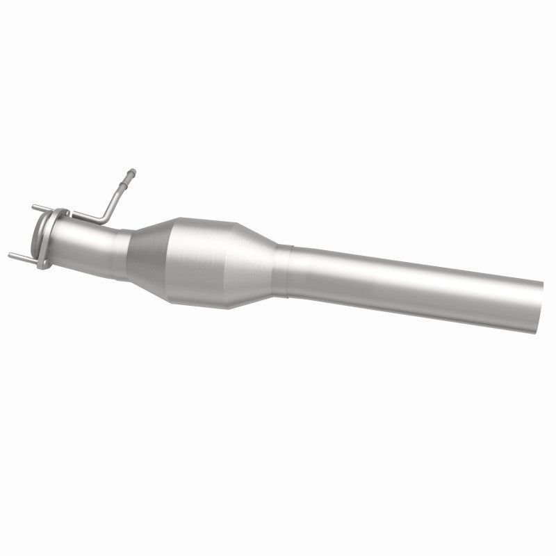MagnaFlow 60512 oem grade direct-fit catalytic converter, side view of the turntable spin