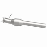 MagnaFlow 60512 oem grade direct-fit catalytic converter, side view of the turntable spin