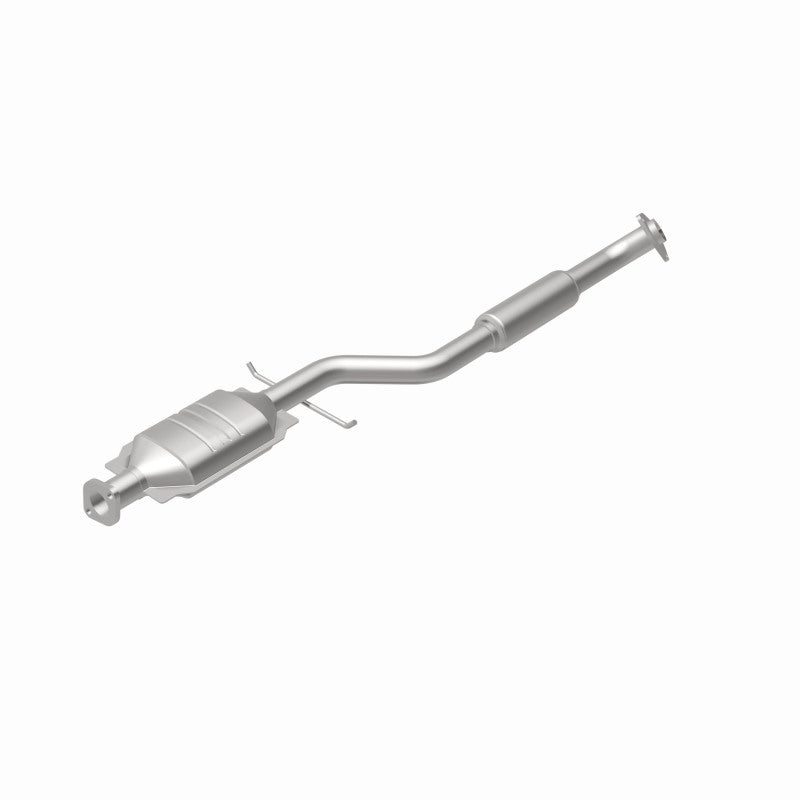 MagnaFlow 49862 oem grade direct-fit catalytic converter, rear view of the turntable spin