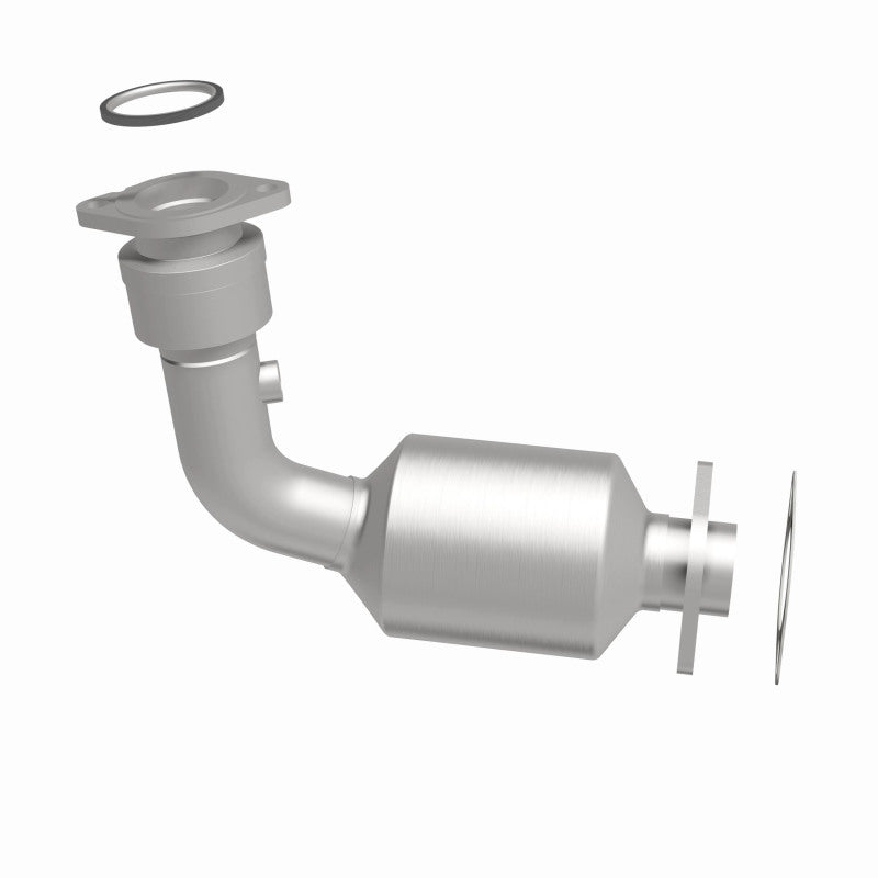 MagnaFlow 5461627 carb direct-fit catalytic converter, side view of the turntable spin