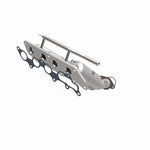 MagnaFlow 50309 hm grade manifold converter, opposite front three-quarter view of the turntable spin
