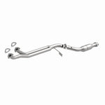 MagnaFlow 23992 hm grade direct-fit catalytic converter, front three-quarter view of the turntable spin