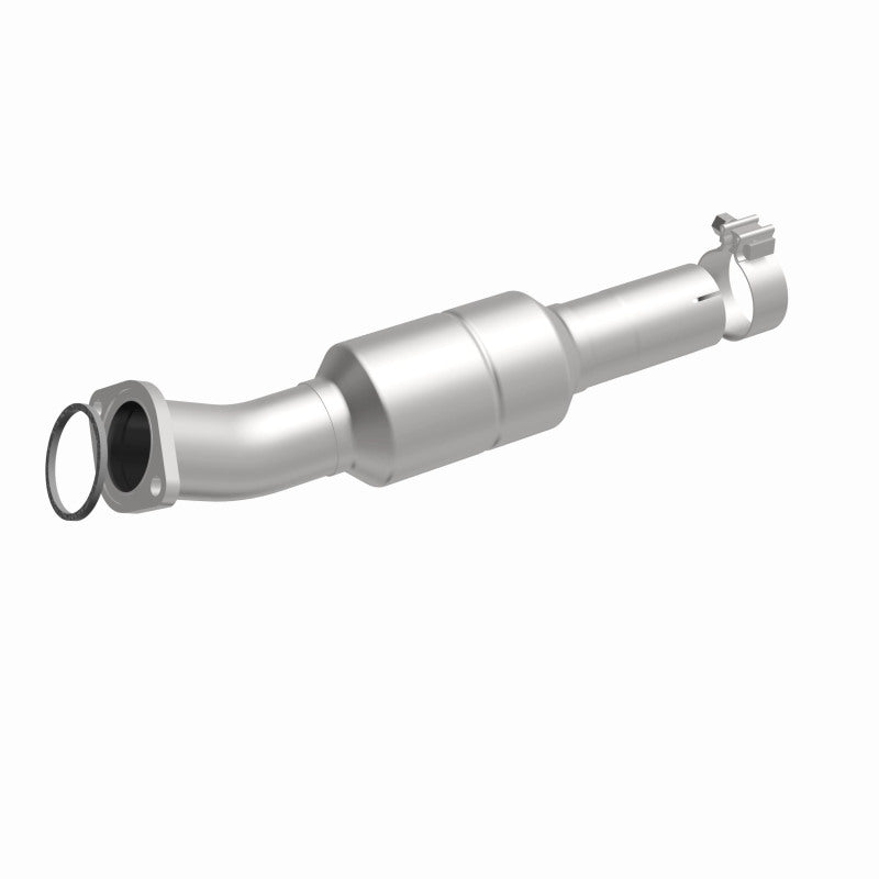 MagnaFlow 24183 hm grade direct-fit catalytic converter, front three-quarter view of the turntable spin