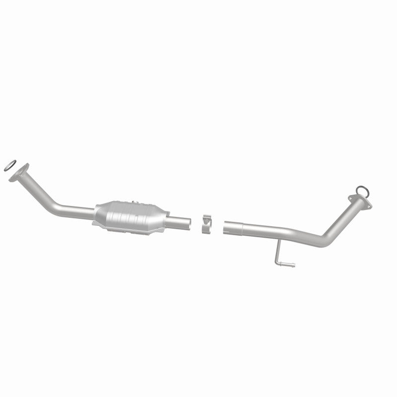 MagnaFlow 24880 hm grade direct-fit catalytic converter, side view of the turntable spin