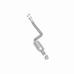 MagnaFlow 52481 oem grade direct-fit catalytic converter, rear three-quarter view of the turntable spin