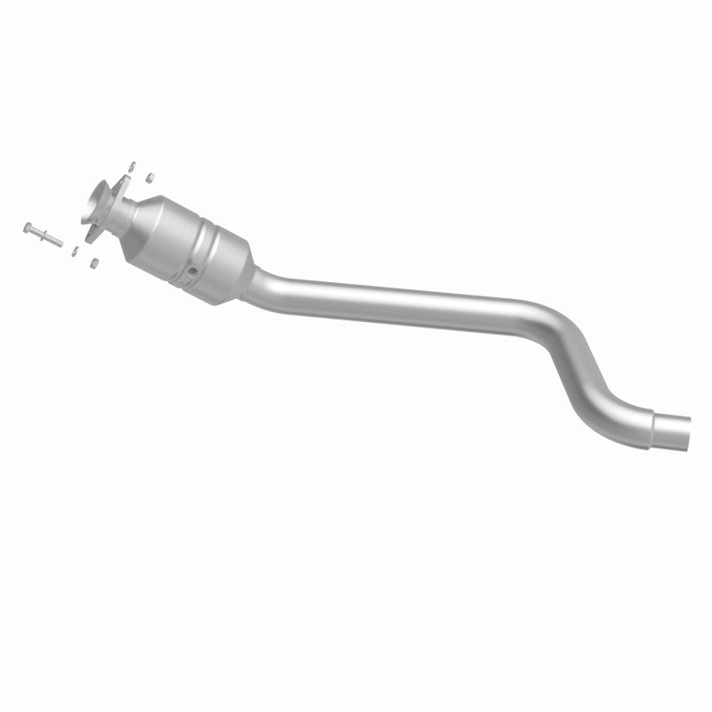 MagnaFlow 52004 oem grade direct-fit catalytic converter, side view of the turntable spin
