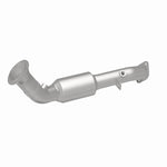 MagnaFlow 5411062 carb direct-fit catalytic converter, rear three-quarter view of the turntable spin