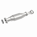 MagnaFlow 52174 oem grade direct-fit catalytic converter, front three-quarter view of the turntable spin