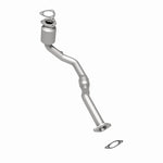 MagnaFlow 24323 hm grade direct-fit catalytic converter, rear three-quarter view of the turntable spin