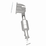 MagnaFlow 49770 oem grade manifold converter, rear three-quarter view of the turntable spin