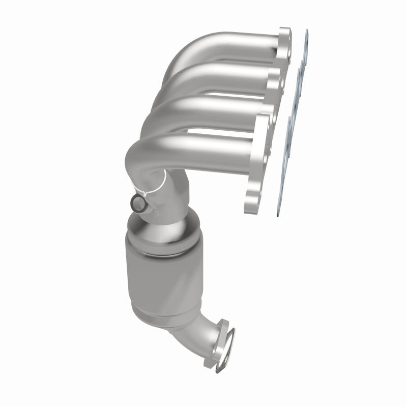 MagnaFlow 49369 oem grade manifold converter, side view of the turntable spin