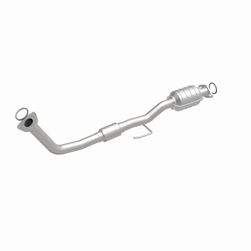 MagnaFlow 22769 hm grade direct-fit catalytic converter, front three-quarter view of the turntable spin