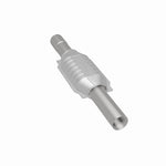 MagnaFlow 93475 epa direct-fit catalytic converter, rear three-quarter view of the turntable spin