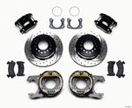 Wilwood D154 P/S Park Brake Kit Drilled New Big Ford 2.50in Off Front Mount