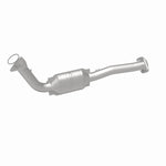 MagnaFlow 24083 hm grade direct-fit catalytic converter, rear three-quarter view of the turntable spin