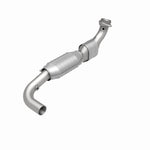 MagnaFlow 49621 oem grade direct-fit catalytic converter, rear view of the turntable spin