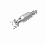 MagnaFlow 49102 oem grade direct-fit catalytic converter, rear view of the turntable spin