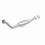 MagnaFlow 23367 epa direct-fit catalytic converter, front three-quarter view of the turntable spin