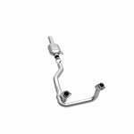 MagnaFlow 93314 epa direct-fit catalytic converter, opposite side view of the turntable spin