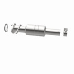 MagnaFlow 52207 oem grade direct-fit catalytic converter, side view of the turntable spin