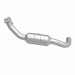 MagnaFlow 93123 hm grade direct-fit catalytic converter, side view of the turntable spin
