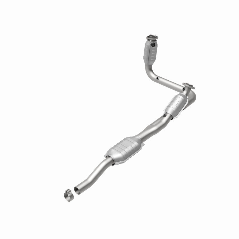 MagnaFlow 23959 hm grade direct-fit catalytic converter, rear view of the turntable spin