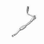 MagnaFlow 23959 hm grade direct-fit catalytic converter, rear view of the turntable spin