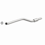 MagnaFlow 49768 oem grade direct-fit catalytic converter, front three-quarter view of the turntable spin